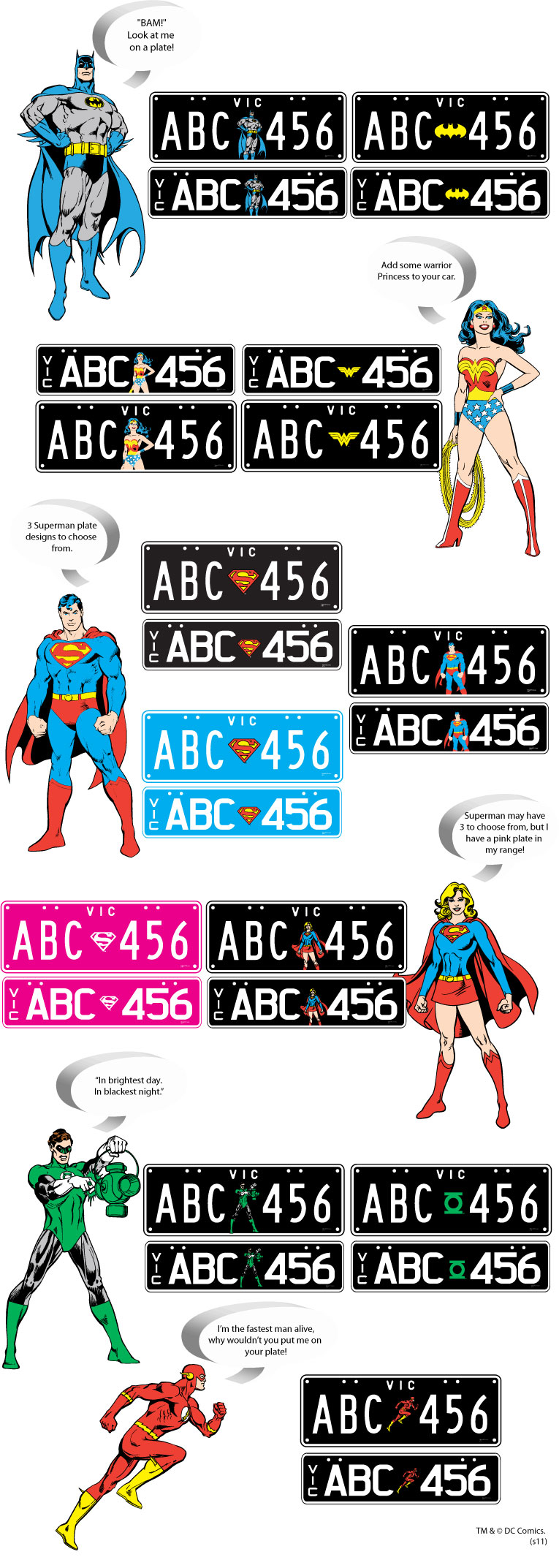 DC Comics License Plates Available Only In Australia The Mary Sue