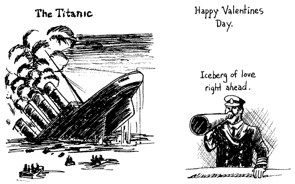 Funny Titanic Valentine's Day card – The Card Bureau