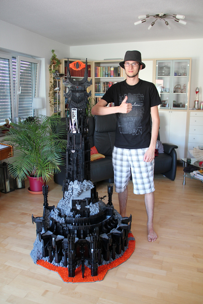 Lord of the Rings Barad D r Tower made of Lego The Mary Sue