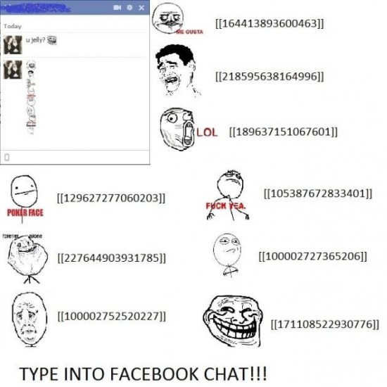 text faces for facebook