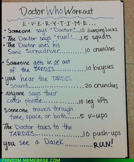 Doctor Who Workout | The Mary Sue