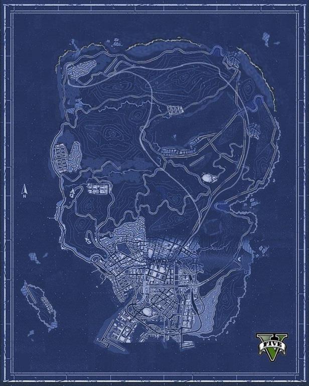 Grand Theft Auto V Map Made by Fans | The Mary Sue