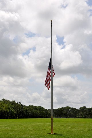 half mast flags