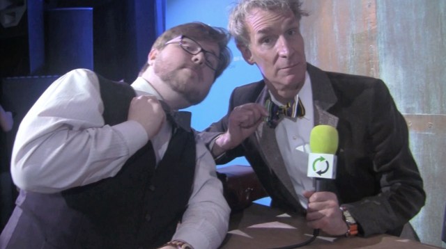 Bill Nye and Glen Tickle