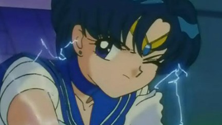 Sailor Mercury in Sailor Moon.