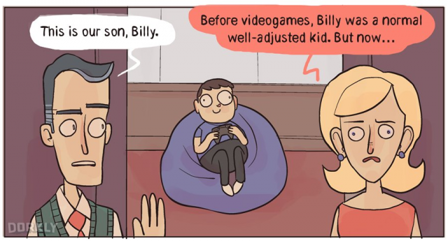 Dorkly Comic Explains “Real” Link Between Video Games And Violence ...