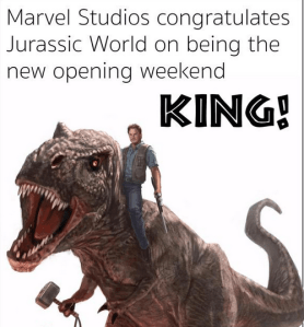 Marvel Congratulates Jurassic World Avengers Box Office Silly | The ...