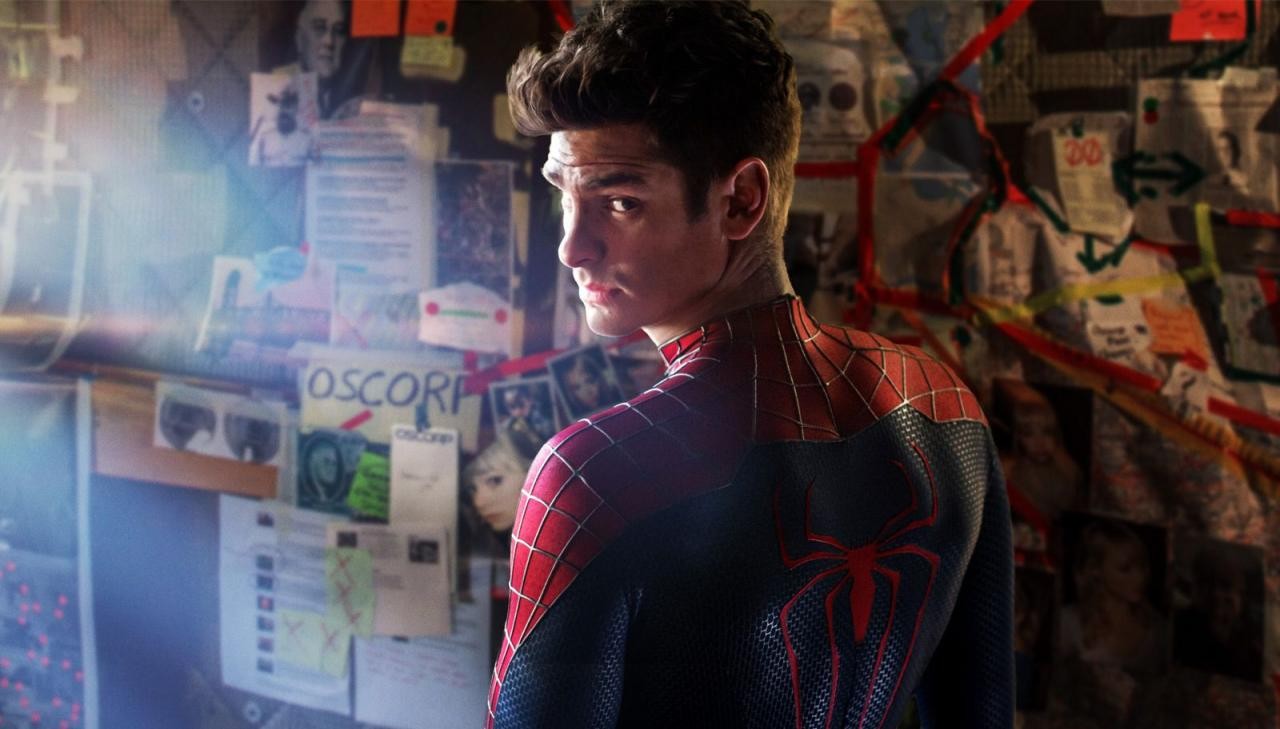 andrew garfield in the spidey suit