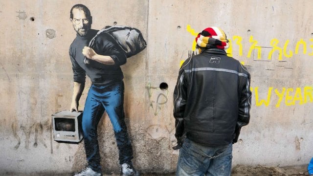 banksy steve jobs