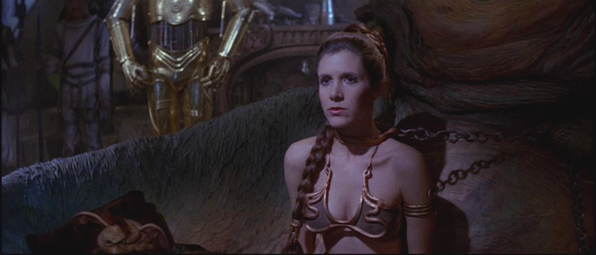 How Carrie Fisher Explains 'Slave Leia 