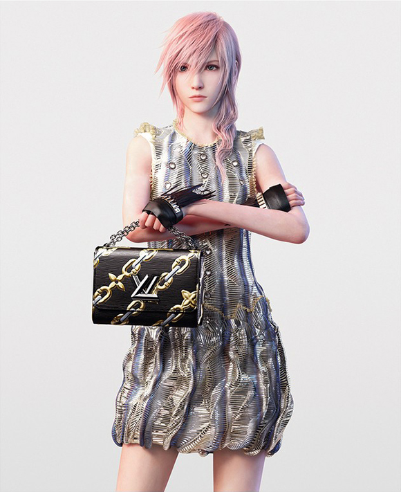 During my trip to Montreal, there was a Louis Vuitton store that had  Lightning from the Final Fantasy series as the model. : r/mildlyinteresting
