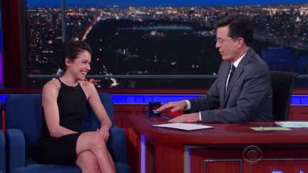 tatiana maslany and stephen colbert