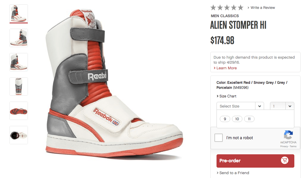 Ambient klo Smigre Reebok Totally Had Alien Sneakers In Your Size | The Mary Sue