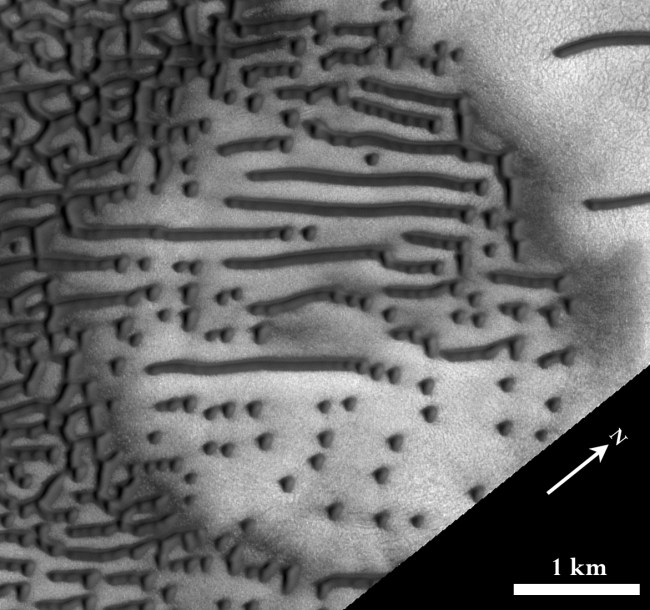 mars morse code dunes