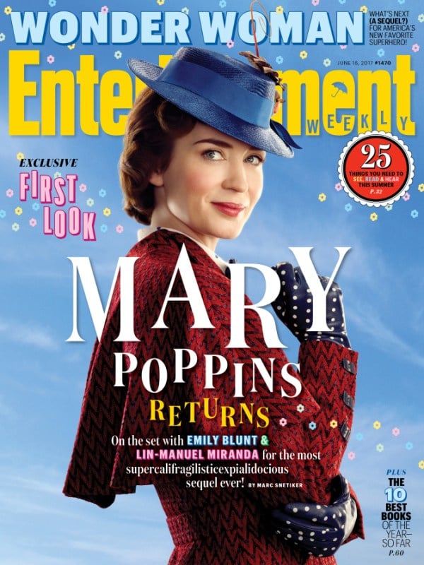 Emily Blunt as Mary Poppins EW Cover