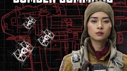 Cover for Star Wars VIII The Last Jedi: Bomber Command, by Jason Fry, featuring Paige Tico on the cover