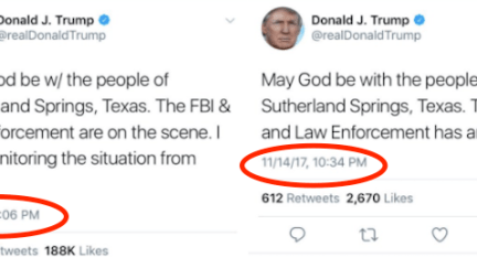 Trump shooting tweets