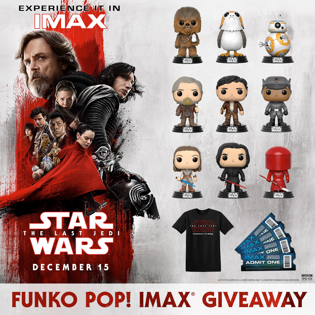 Imax And Funko Pop Star Wars The Last Jedi Giveaway The Mary Sue