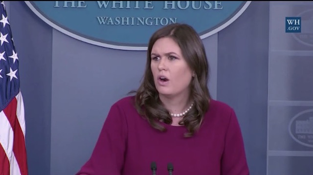 sarah huckabee sanders sexual harassment trump moore