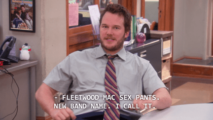 Andy Dwyer calls band name Fleetwood Mac Sex Pants