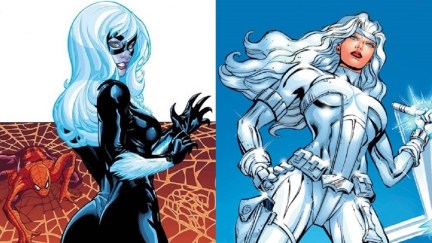 Images of Silver Sable and Black Cat from Marvel Wikia