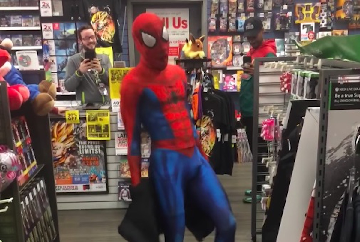 Spider-Man take on me dance