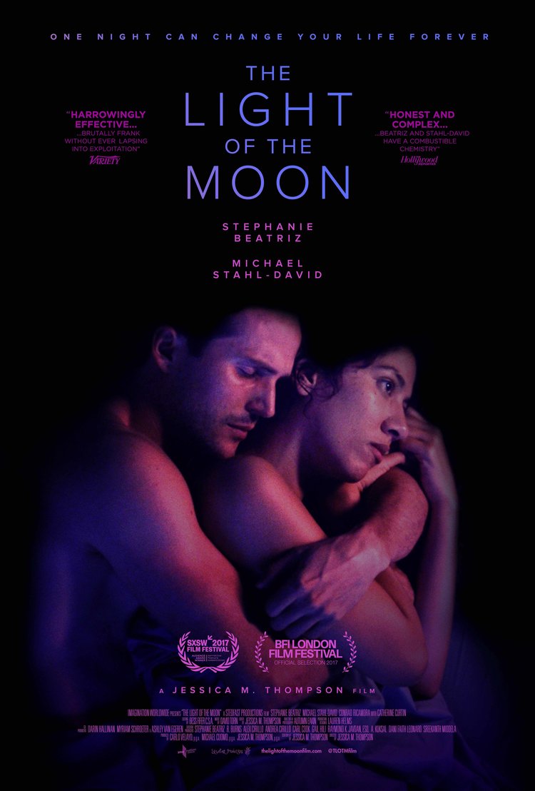 Theatrical poster for "The Light of the Moon" starring Stephanie Beatriz and Michael Stahl-David