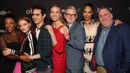 HOLLYWOOD, CA - MARCH 18: Cast and creatives of The Handmaid's Tale arrive at PaleyFest LA 2018 honoring The Handmaid's Tale, presented by The Paley Center for Media, at the DOLBY THEATRE on March 18, 2018 in Hollywood, California.