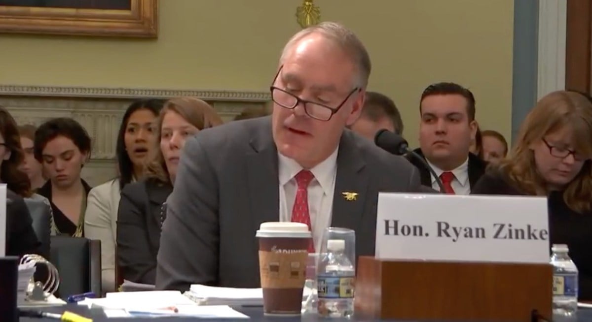 ryan zinke saying konnichiwa 