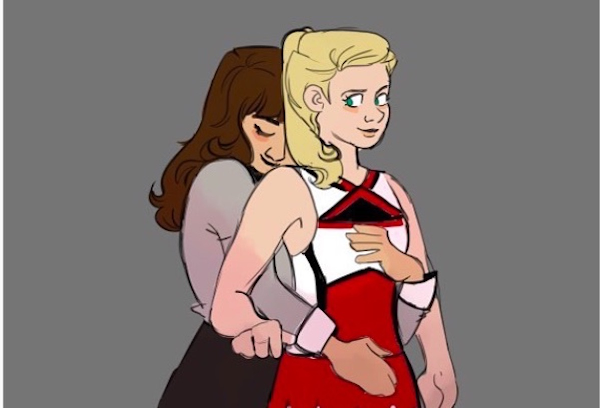 glee rachel and quinn