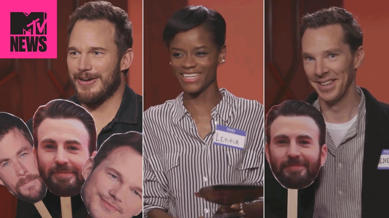 Letitia Wright, Chris Pratt, and Benedict Cumberbatch play Know Your Chris