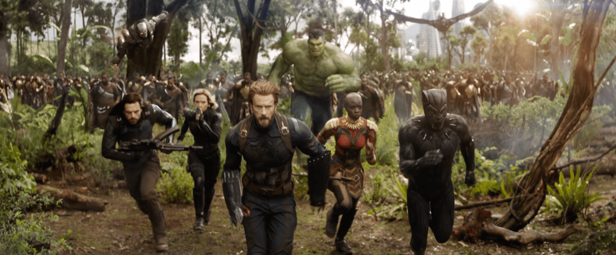 The cast of 'Avengers Infinity War' from Marvel Entertainment