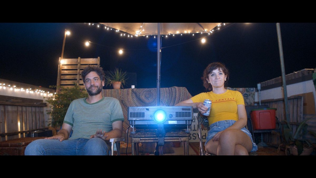 Josh Radnor as Paul and Noël Wells as Zoe in 'Social Animals'