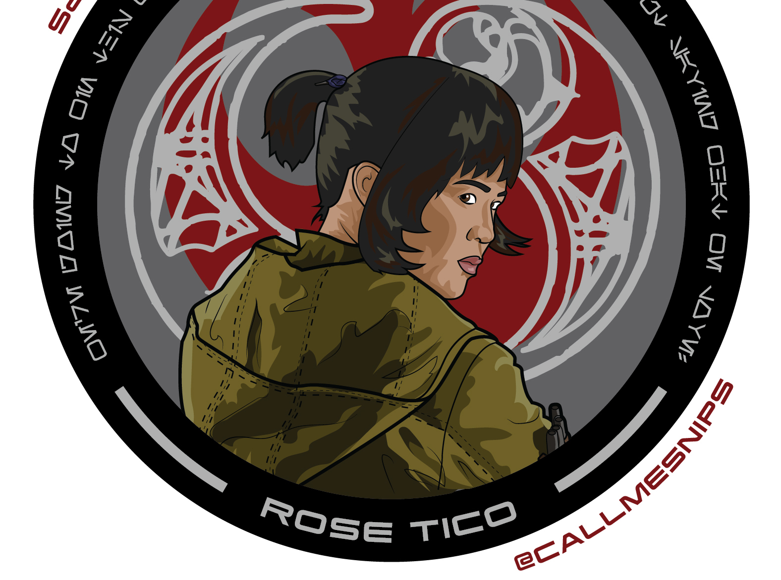 star wars the last jedi rose tico/kelly marie tran patch