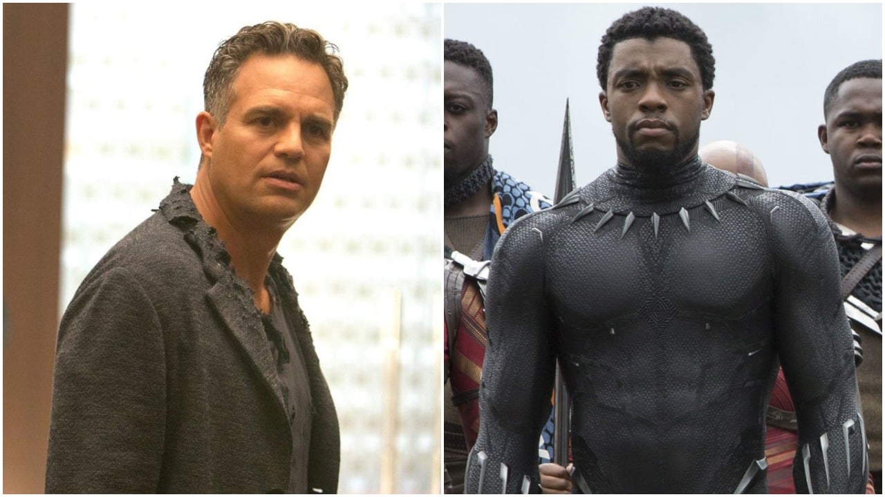 Mark Ruffalo and Chadwick Boseman in Avengers: Infinity War