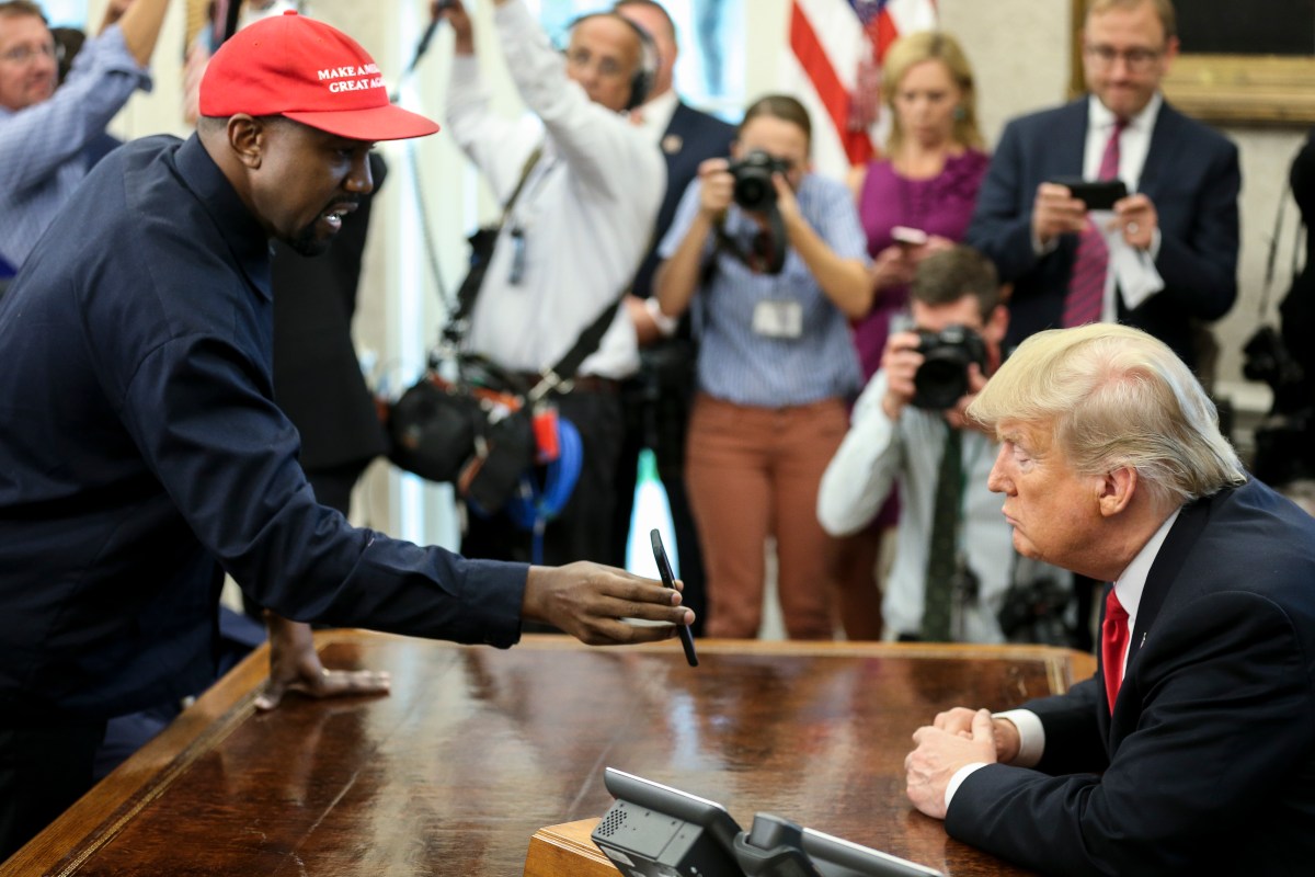 kanye trump maga