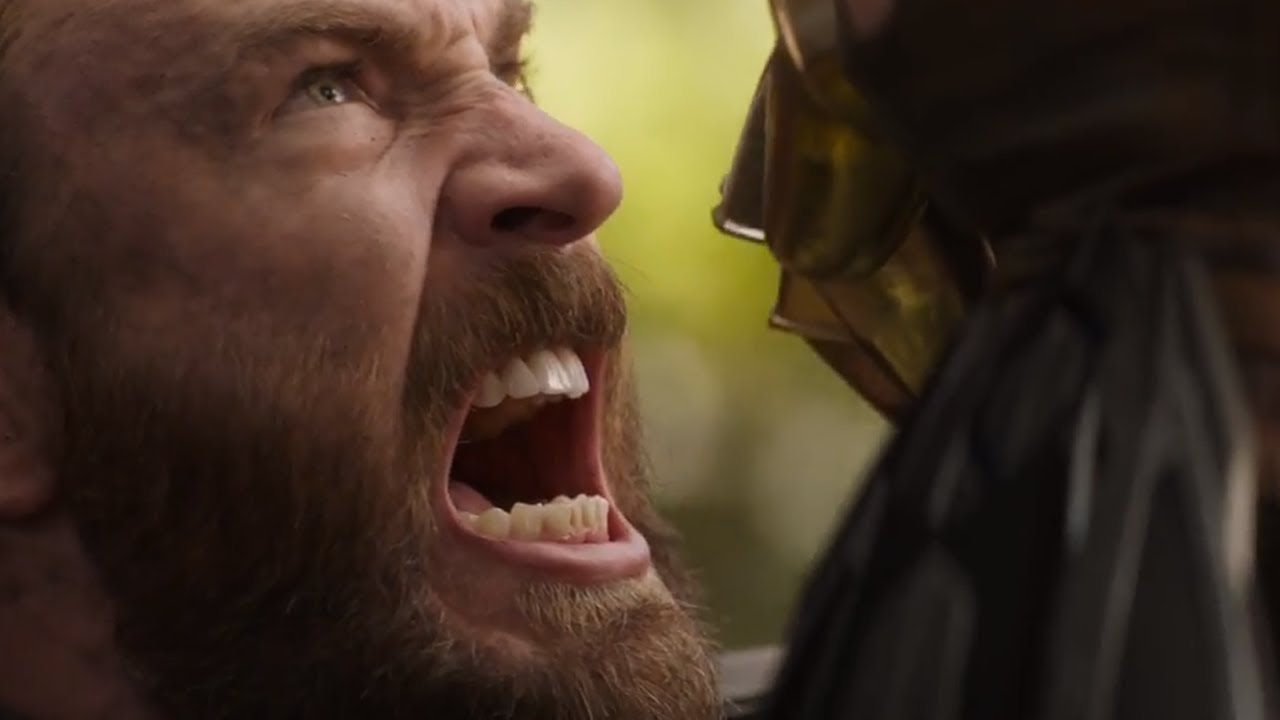 Captain America fights Thanos in Avengers Infinity War