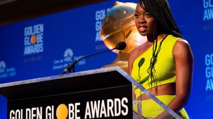 Actress Danai Gurira announces the 76th Annual Golden Globe Awards nominations in Beverly Hills, California, on December 6, 2018. (Photo by VALERIE MACON / AFP) (Photo credit should read VALERIE MACON/AFP/Getty Images)