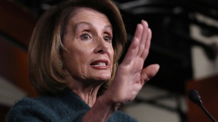 House Speaker Nancy Pelosi Holds Her Weekly News Conference On Capitol Hill