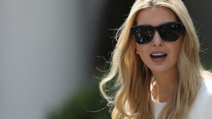 Ivanka Trump has to wear sunglasses because her lack of self-awareness is so glaring.