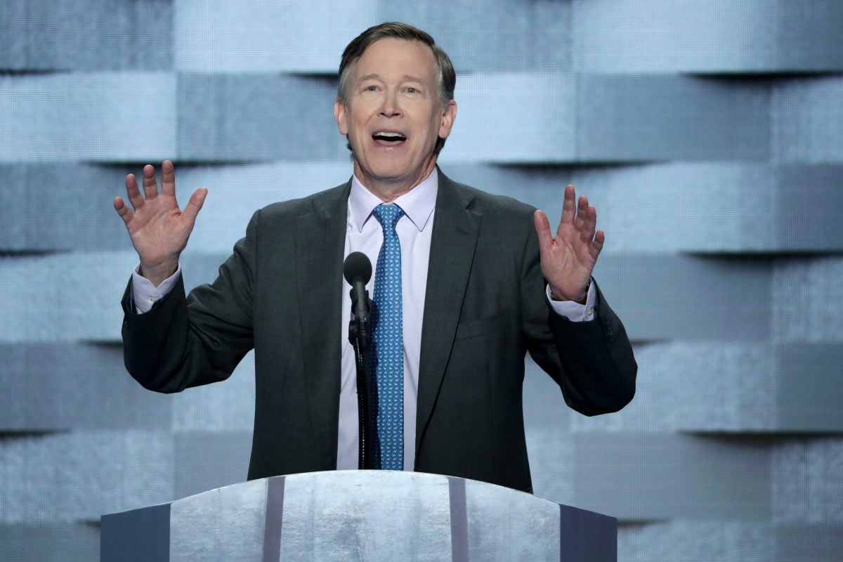 Colorado Governor John Hickenlooper (D-CO) is running for president.