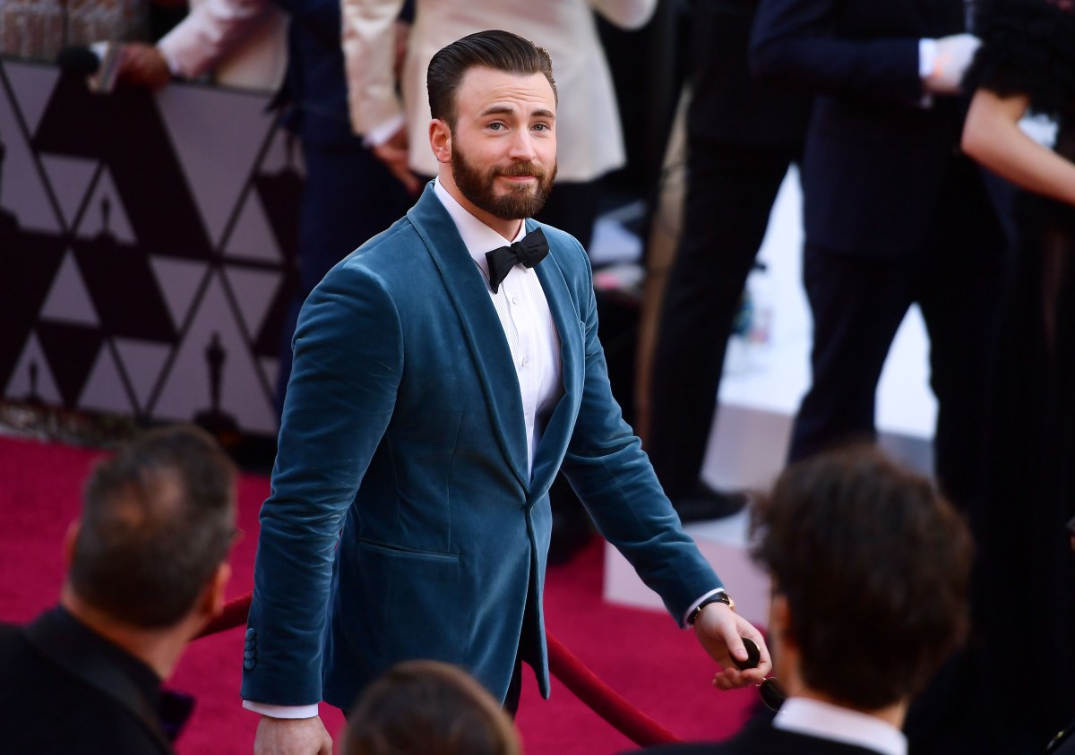 Chris Evans at the 2019 Oscars