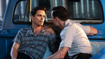 Matt Bomer and Kyle Clements as Larry Trainor and John Bowers in Doom Patrol..