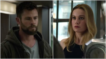 Thor and Captain Marvel in Avengers: Endgame trailer