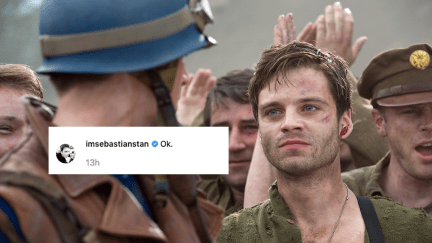 Sebastian Stan reacts to Winter Soldier/Falcon series