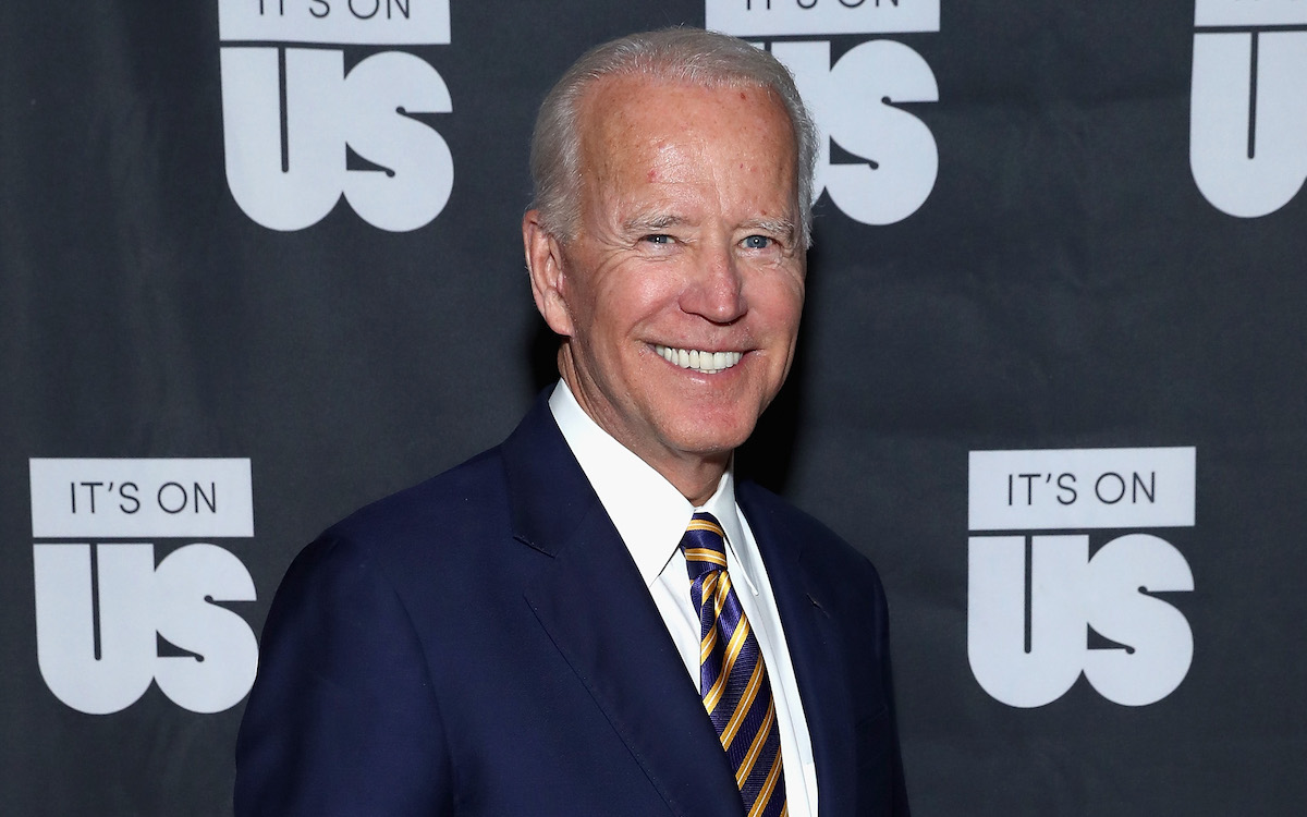 Joe Biden on the red carpet for his organization It's On Us.