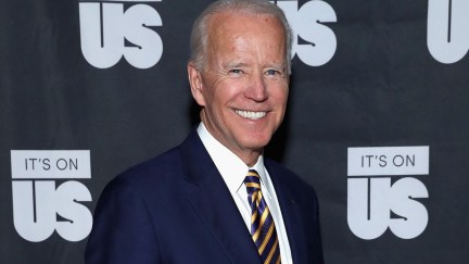 Joe Biden on the red carpet for his organization It's On Us.