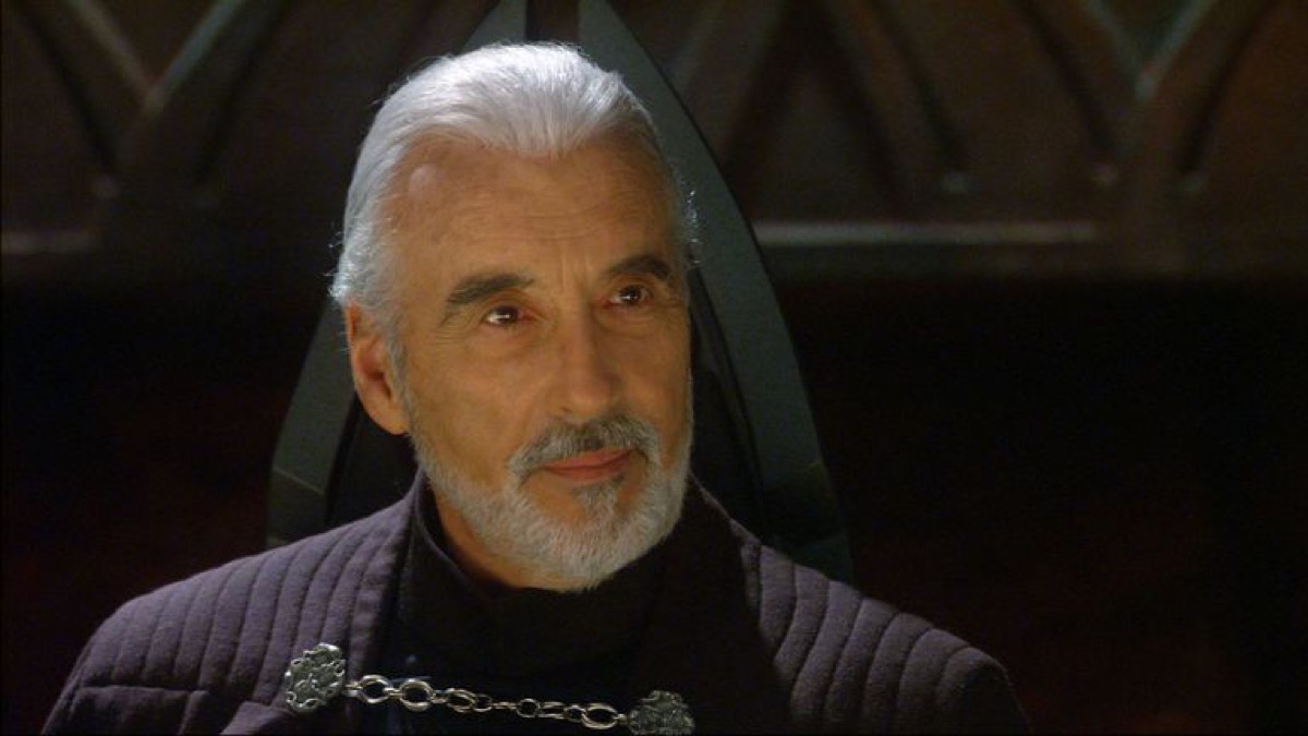 Christopher Lee as Count Dooku in 'Star Wars'