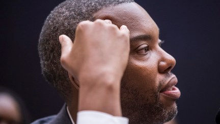 Writer Ta-Nehisi Coates testifies during a congressional hearing on slavery reparations