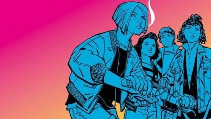 Cover of Paper Girls comic book.